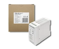 QOLTEC 50911 DIN bėgio maitinimo šaltinis 40W 24V 1.67A Baltas Slim