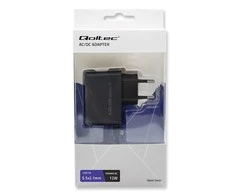 QOLTEC 52402 Kištukinis maitinimo adapteris PREMIUM 12W / 12V / 1A / 5,5x2,1