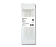 QOLTEC 52199 Užtrauktukai 3.6 200 100vnt nailono UV Baltas