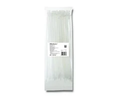 QOLTEC 52207 Užtrauktukai 4.8 300 100vnt nailono UV Baltas