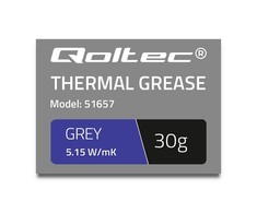 QOLTEC 51657 Qoltec Thermal pasta 5.15W/mK 30g pilkas