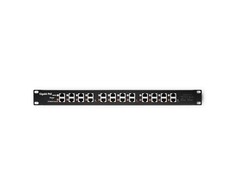 QOLTEC 54478 Patch panel RACK 12 jungtys POE Juodas