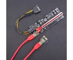 QOLTEC 55508 Riser PCI-E 1x - 16x USB 3.0 ver. 009S Plus SATA / PCI-E 6 pin