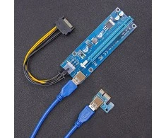 QOLTEC 55507 Riser PCI-E 1x - 16x USB 3.0 ver. 009S SATA / PCI-E 6 kontaktai