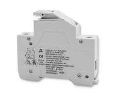 QOLTEC 52582 Saugiklio pagrindas su diodiniu nuolatinės srovės saugikliu / 1P / 1000V / 30A / 10x38 / saulės