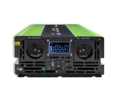 QOLTEC 51943 grynos sinusinės bangos keitiklis, monolitas / akumuliatoriaus įkroviklis / UPS / 4000 W / 2000 W / 12 V iki 230 V / LCD