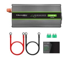 QOLTEC 51937 grynos sinusinės bangos keitiklis, monolitinis / 600 W / 1200 W / 24 V–230 V