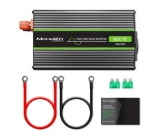 QOLTEC 51932 grynos sinusinės bangos keitiklis, monolitinis / 300 W / 600 W / 12 V–230 V