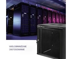 QOLTEC 54488 RACK spintelė 19 colių 12U 450 x 600 x 635 perforuotos durys