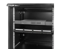 QOLTEC 54490 RACK spintelė 19 colių 12U 600 x 600 x 635 perforuotos durys