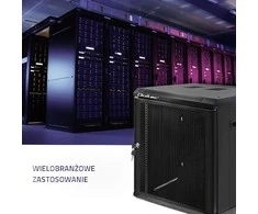 QOLTEC 54490 RACK spintelė 19 colių 12U 600 x 600 x 635 perforuotos durys