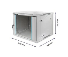 QOLTEC 54486 Stovėjimo spintelė 19 colių 9U 600 x 600 x 500