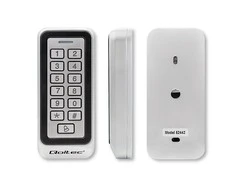 QOLTEC 52442 Kodinė spyna RHEA su RFID skaitytuvu Kodų kortelės rakto pakabukas Durų skambutis IP68 EM