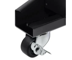 QOLTEC 54507 Ratukai su stabdžiu stelažams 19colių / 4vnt