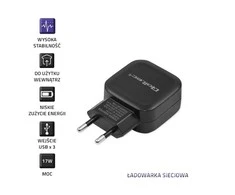 QOLTEC 50191 kintamosios srovės adapteris 17W 5V 3.4A 3xUSB