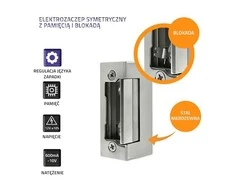 QOLTEC 52459 Elektrinis streikas su užraktu ir atmintimi 600mA 12V
