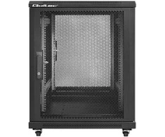 QOLTEC 54519 19 colių RACK spinta / 15U / 600 x 600 x 855 / Perforuotos durys / Plieninis korpusas