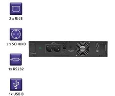 QOLTEC 53945 Nepertraukiamo maitinimo šaltinis UPS RACK 1KVA 800W LCD