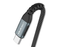 QOLTEC 52357 USB 2.0 type C Cable USB 2.0 type C 100W QC 3.0 PD 1m Juodas
