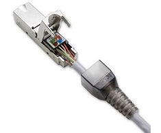 Kištukas rj45 be įrankių stp cat6 lizdas kaištis t568b t568a Qoltec