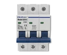 QOLTEC 52593 Viršsrovių grandinės pertraukiklis C32 / Saugiklis / AC / 32A / 3P
