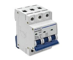 QOLTEC 52595 Viršsrovių grandinės pertraukiklis C63 / Saugiklis / AC / 63A / 3P