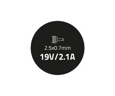 QOLTEC 51503 Nešiojamas kompiuteris AC power adapter Asus 40W 2.1A 19V 2.5x0.7