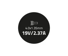 QOLTEC 51506 Nešiojamas kompiuteris AC power adapter f Asus 45W 19V 2.37A 4.0x1.35