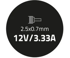 QOLTEC 50067 Nešiojamas kompiuteris kintamosios srovės adapteris Qoltec Samsung 40W 12V 3,33 A 2,5 0,7