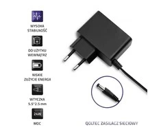 QOLTEC 50792 Kištukinis maitinimo šaltinis 24W 24V 1A 5,5x2,5
