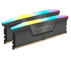„Corsair Vengeance RGB DDR5-6000 RAM“, CL30, EXPO - 64 GB dviejų jungčių rinkinys, pilka