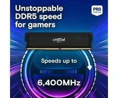 RAM „Crucial Pro“ spartinimo atmintis, 64 GB [2 x 32 GB 6000 MHz DDR5 CL40 UDIMM]