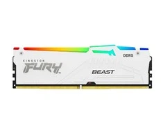 RAM Kingston KF556C36BWEAK2-64 64GB 5600MT/s DDR5 CL36 DIMM (Kit of 2) FURY Beast Baltas RGB EXPO | Kingstonas