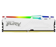 RAM „Kingston KF560C40BWAK4-64“ 64 GB 6000 MT/s DDR5 CL40 DIMM atmintis (4 vnt. rinkinys) „FURY Beast Baltas RGB XMP“ | „Kingston“