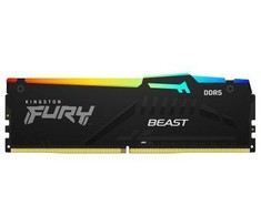 RAM „Kingston KF560C40BBAK4-64“ 64 GB 6000 MT/s DDR5 CL40 DIMM (4 vnt. rinkinys) „FURY Beast RGB XMP“ | „Kingston“