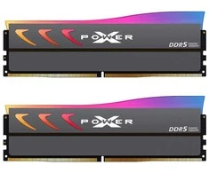 „Silicon Power XPOWER Storm RGB“ atminties modulis 32 GB 2 x 16 GB DDR5 ECC (SP032GXLWU60CFDK)