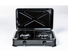 Ravanson K-02TB hob Juodas Countertop Gas 2 zone(s)