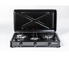 Kaitlentė Ravanson K-03TB Juodas, Baltas Countertop 60 cm Dujos 3 zona(s)