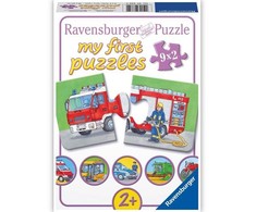 Ravensburger Dėlionė 9x2 vnt. - Transporto priemonės