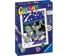 CreArt vaikams Spalvinimo knyga: Draugai amžinai 202126 RAVENSBURGER tapyba pagal skaičius