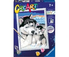 Ravensburger Paint by Numbers Mieli haskiai