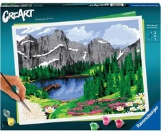 Ravensburger Tapyba pagal skaičius CreArt Mountain View 20155 40x30cm