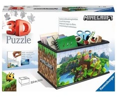 Ravensburger 3D Dėlionė 216 vnt. - Minecraft dėžutė