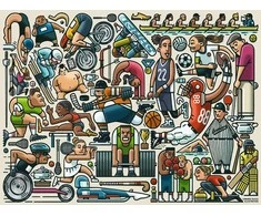 Ravensburger Dėlionė 750 vnt. - Atletai