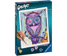 Tapymas pagal skaičius CreArt Dreaming Owl 28990 Ravensburger