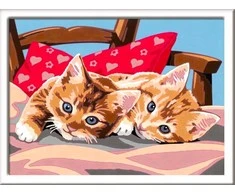 Ravensburger CreArt spalvinimo knygelė vaikams Du mieli kačiukai