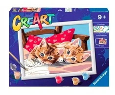 Ravensburger CreArt spalvinimo knygelė vaikams Du mieli kačiukai