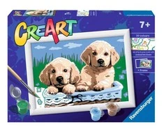Ravensburger CreArt spalvinimo knygelė vaikams šuniukai