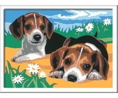 Ravensburger CreArt spalvinimo knygelė vaikams Jack Russel šuniukai 24x18cm