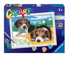 Ravensburger CreArt spalvinimo knygelė vaikams Jack Russel šuniukai 24x18cm